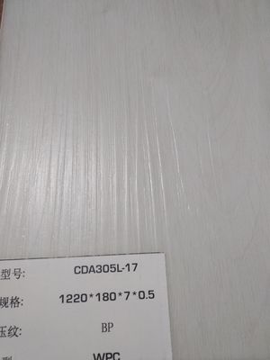 De Verklaarde WPC vinylbevloering van ISO Ce 0.1mm - 0.7mm Slijtagelaag voor Binnen